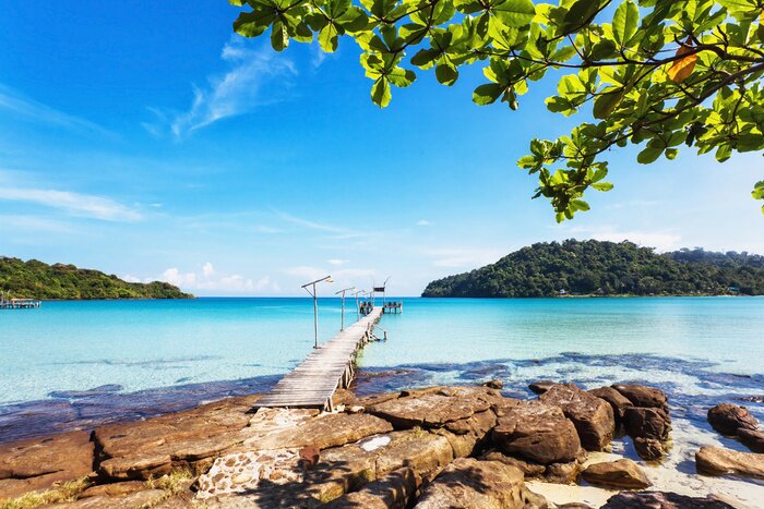 Tableau  Passerelle baie paradisiaque