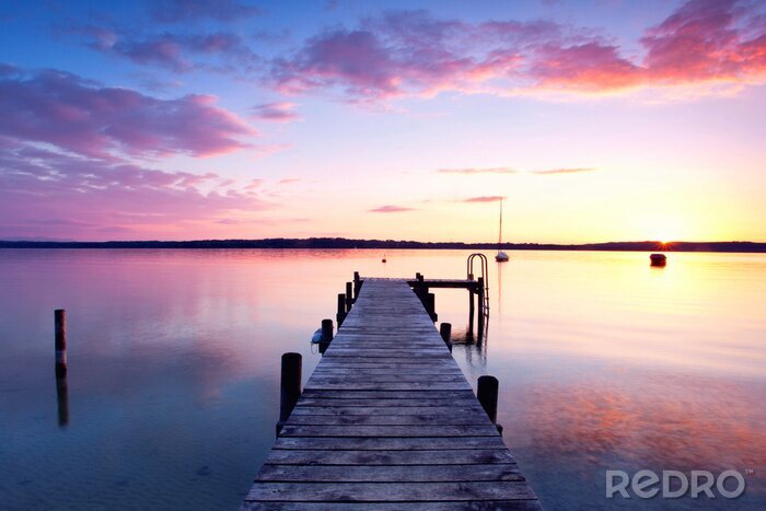 Tableau  Passerelle environnement ciel de couleur
