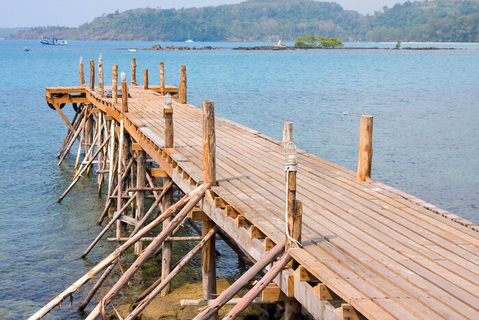 Tableau  Passerelle mer en Thaïlande