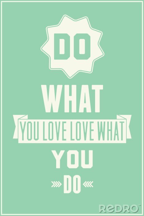 Tableau  Passion pour la typographie de travail