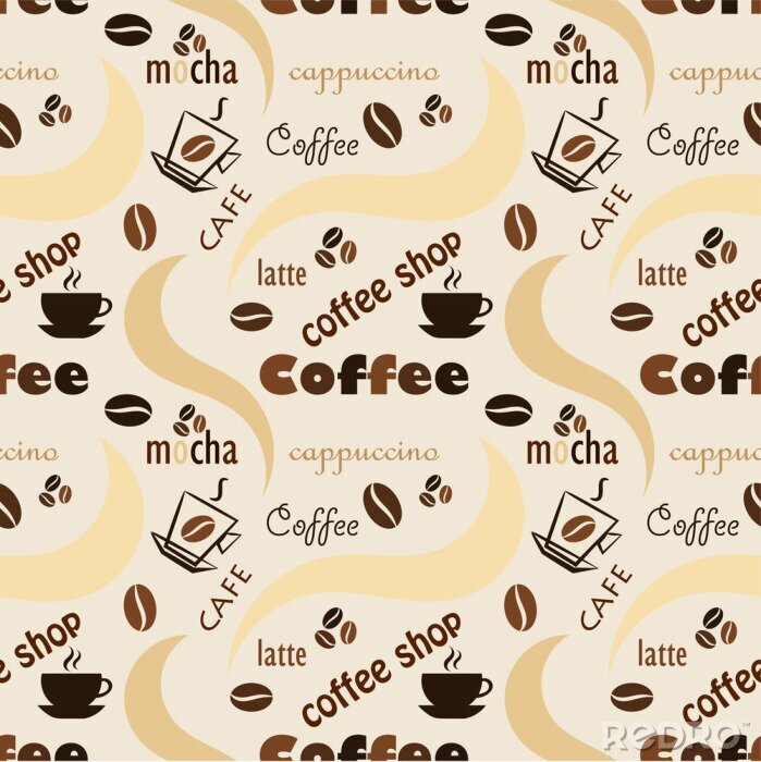 Tableau  Patron avec motif café