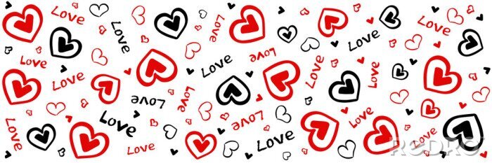 Tableau  pattern love and heart, backgrounds love, wallpaper font and heart