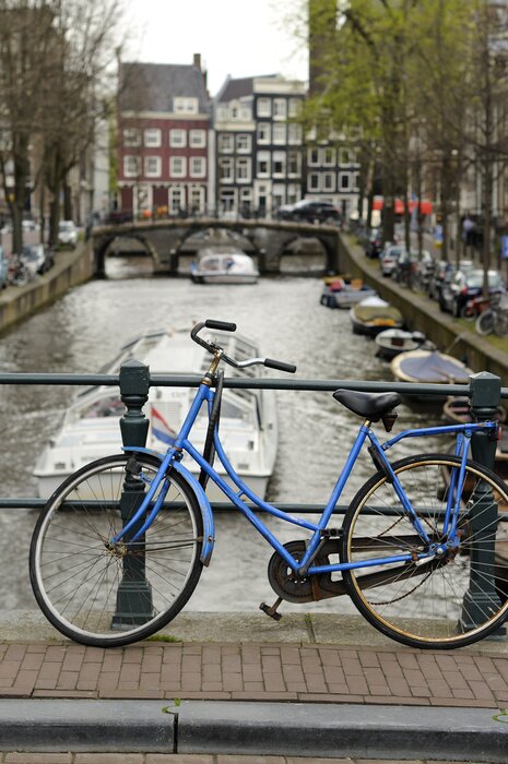 Tableau  Pays-Bas Amsterdam et vélo