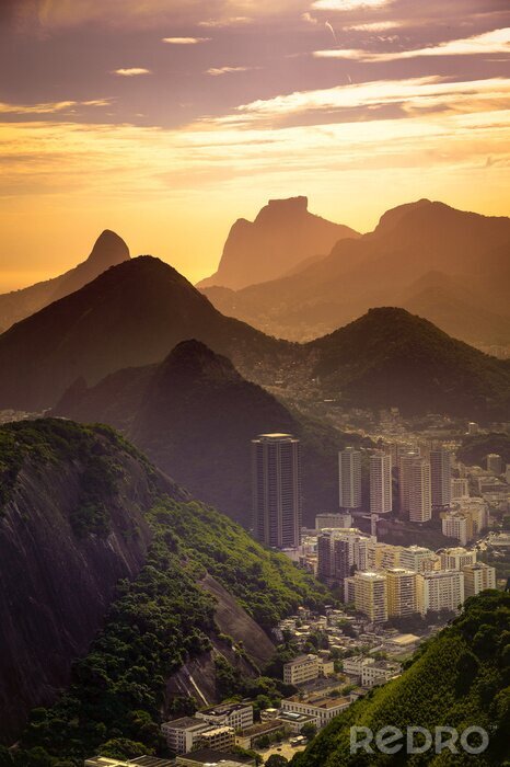 Tableau  Paysage de la ville de Rio de Janeiro