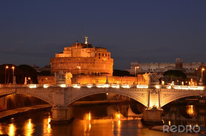 Tableau  Paysage du soir de Rome