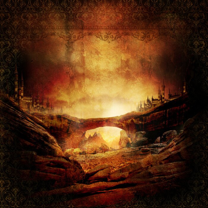 Tableau  Paysage en sépia