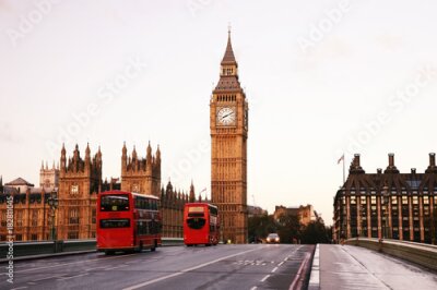 Paysage matinal de Londres avec Big Ben