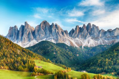 Tableau  Paysage montagneux Dolomites italiennes