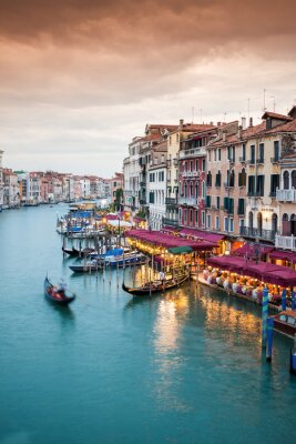 Paysage multicolore à Venise