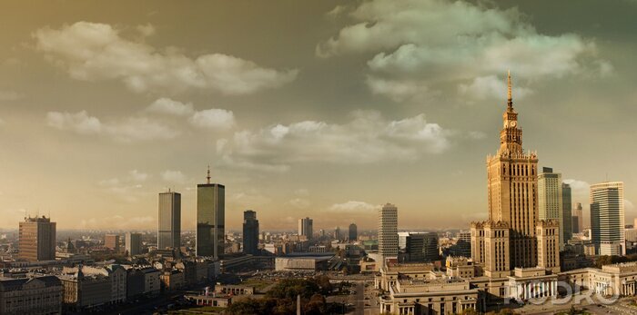 Tableau  Paysage panoramique Varsovie