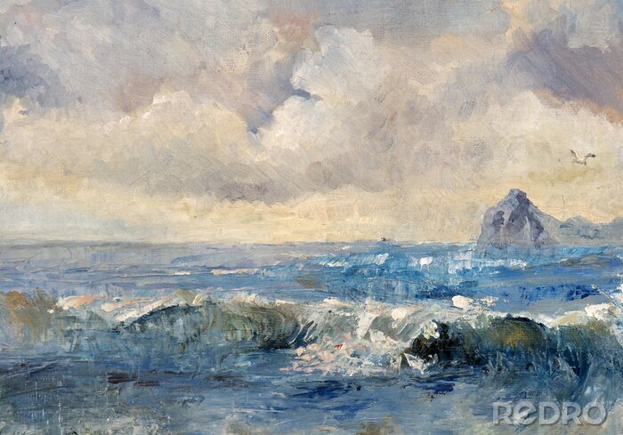 Tableau  paysage, peinture à l'huile, fabriqué à la main