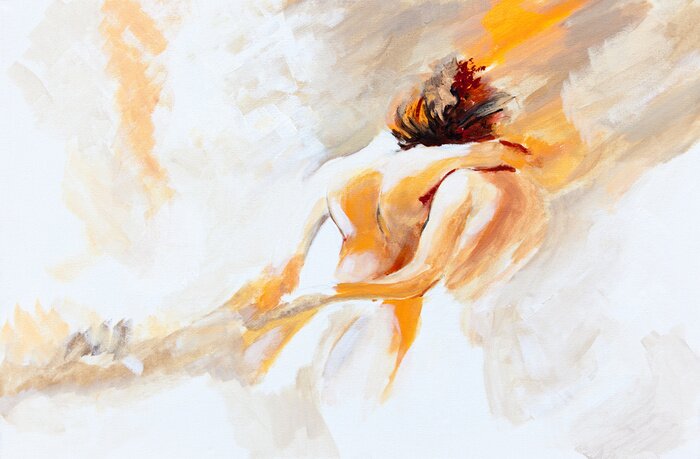 Tableau  Peinture abstraite avec des gens