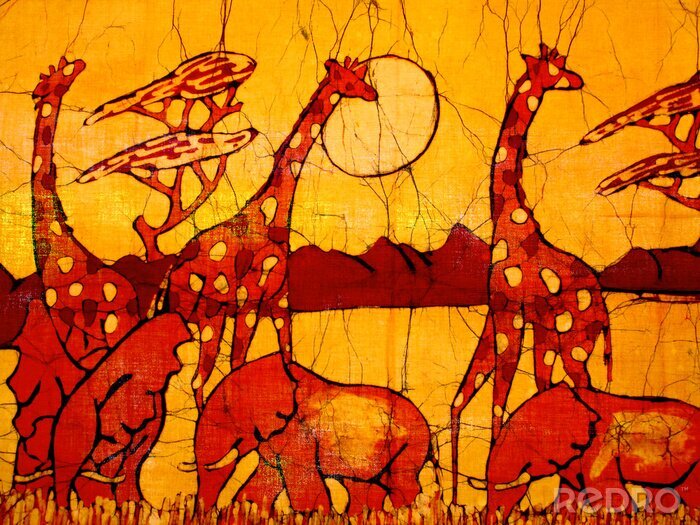 Tableau  Peinture d'animaux d'Afrique