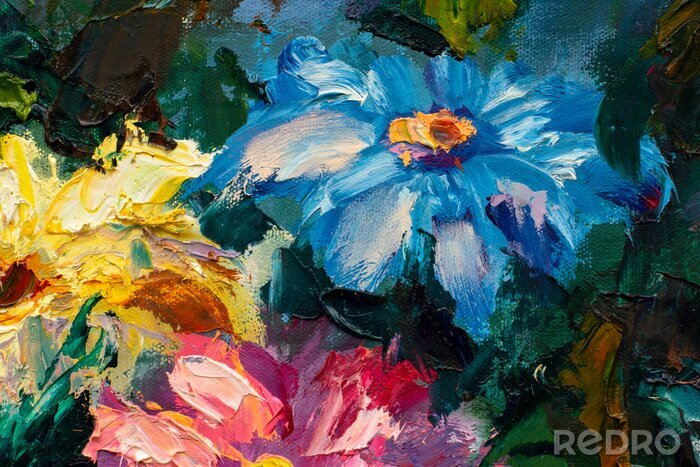 Tableau  Peintures de fleurs peinture de monet claude impressionnisme peinture paysage fleur prairie huile