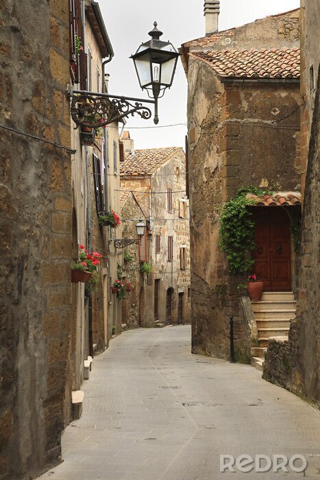 Tableau  Petite rue village italien