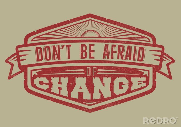 Tableau  Peur et changement de typographie dans un style rétro