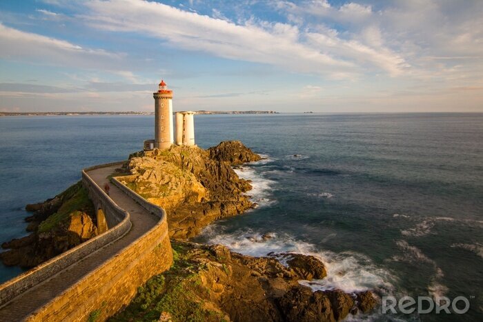 Tableau  Phare maritime rayons de soleil
