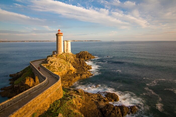 Tableau  Phare maritime rayons de soleil