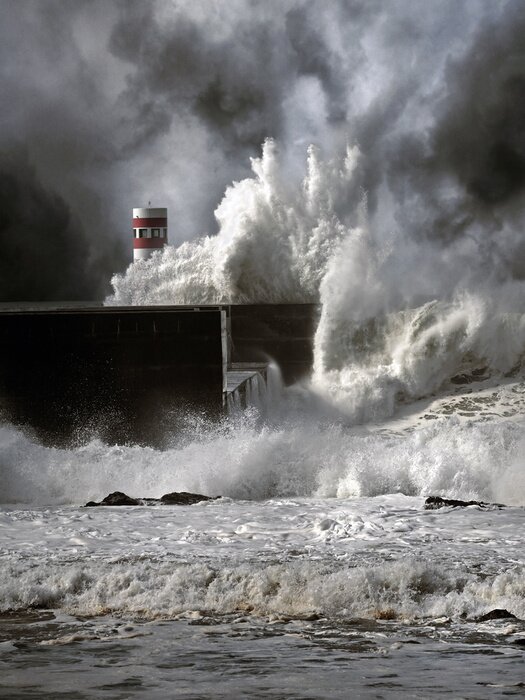 Tableau  Phare sous la tempête