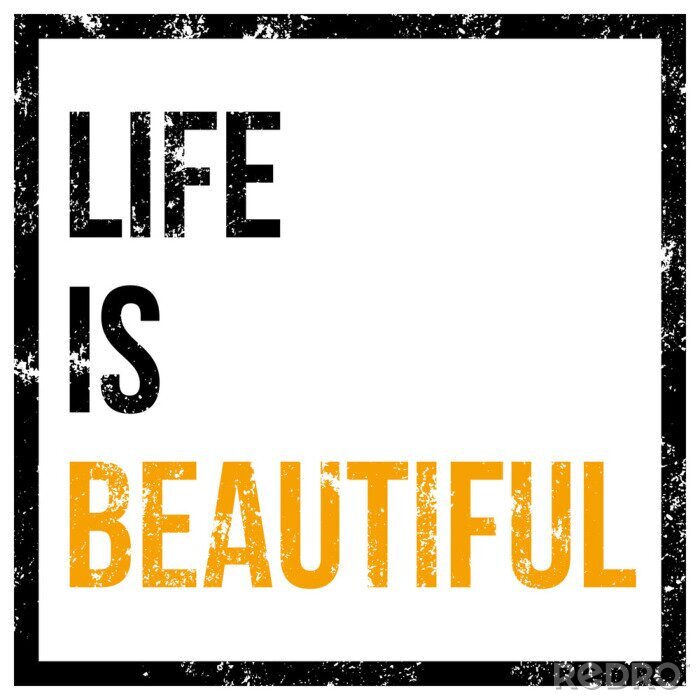 Tableau  Phrase typographique minimaliste