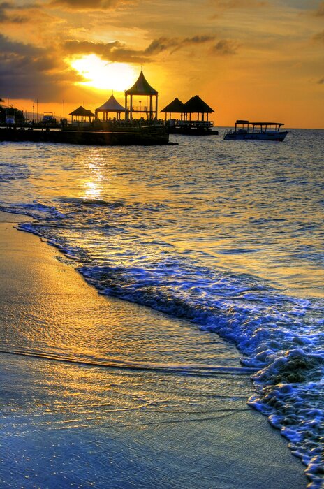 Tableau  Pier à Montego Bay, en Jamaïque, Caraïbes