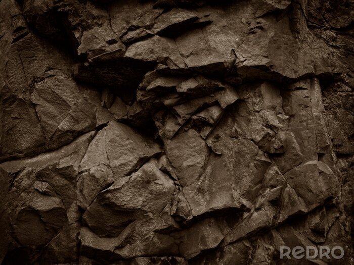 Tableau  Pierres brunes