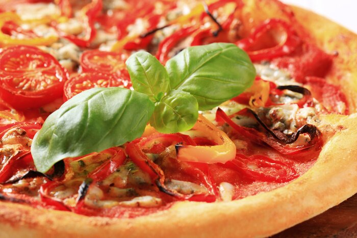 Tableau  Pizzas au four fraîches