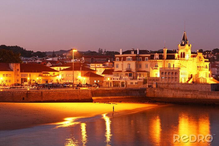 Tableau  Plage de Lisbonne Portugal Cascais