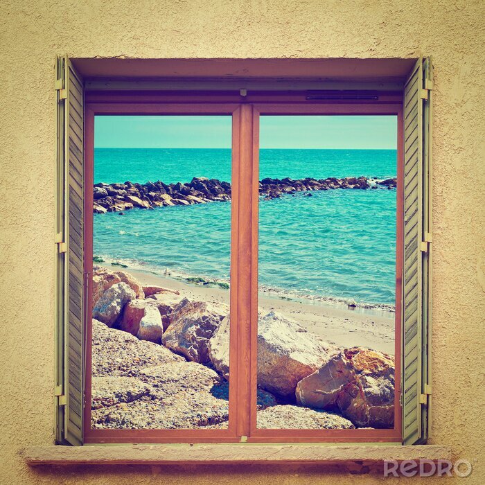 Tableau  Plage et fenêtre