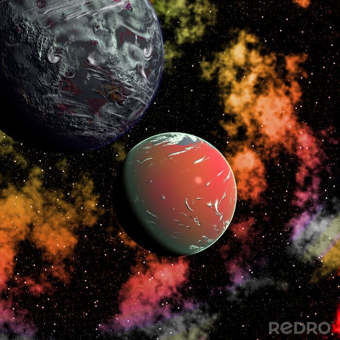 Tableau  planète rouge