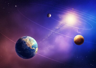 Tableau  Planète Terre et système solaire