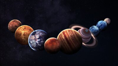 Tableau  Planètes dans la photographie de la NASA