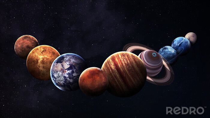Tableau  Planètes dans la photographie de la NASA