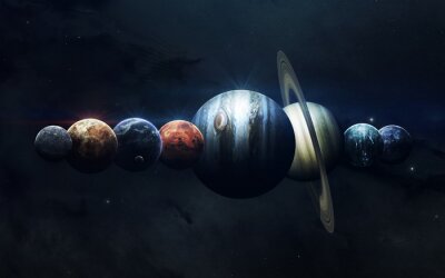 Tableau  Planètes rangées dans l'ordre
