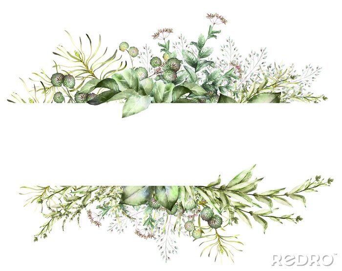 Tableau  Plantes formant un cadre