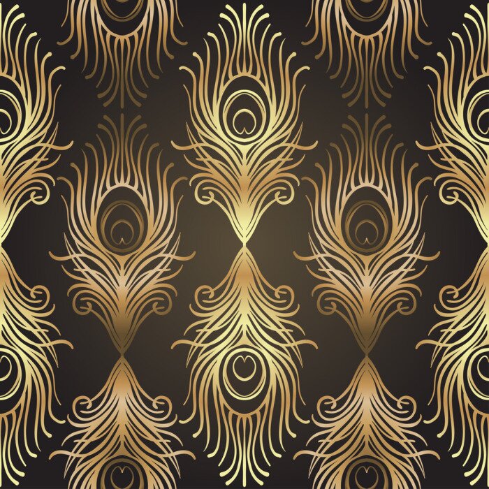 Tableau  Plumes de paon élégantes