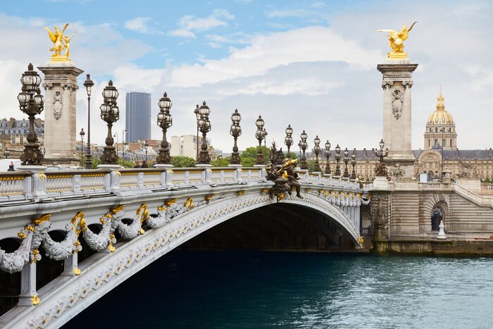 Tableau  Pont Alexandre III à Paris