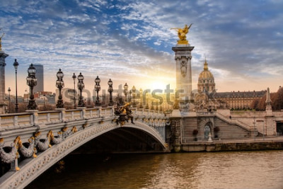 Tableau  Pont Alexandre III, Paris France