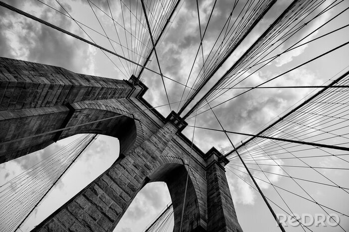 Tableau  pont de brooklyn contre le ciel