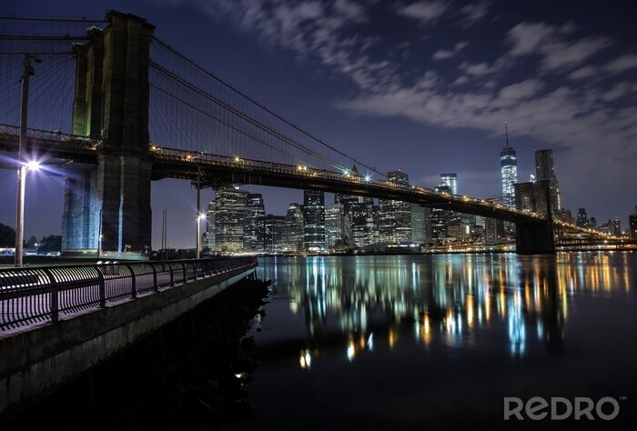 Tableau  Pont de Brooklyn. New York. États-Unis