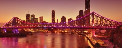 Pont éclairé en Australie