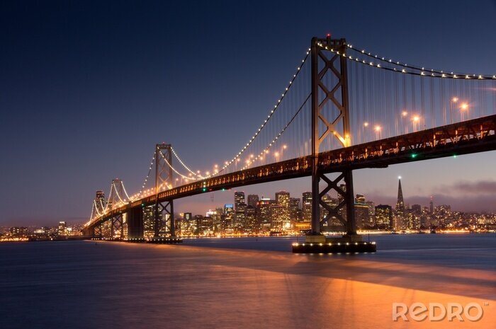 Tableau  Pont illuminé de San Francisco