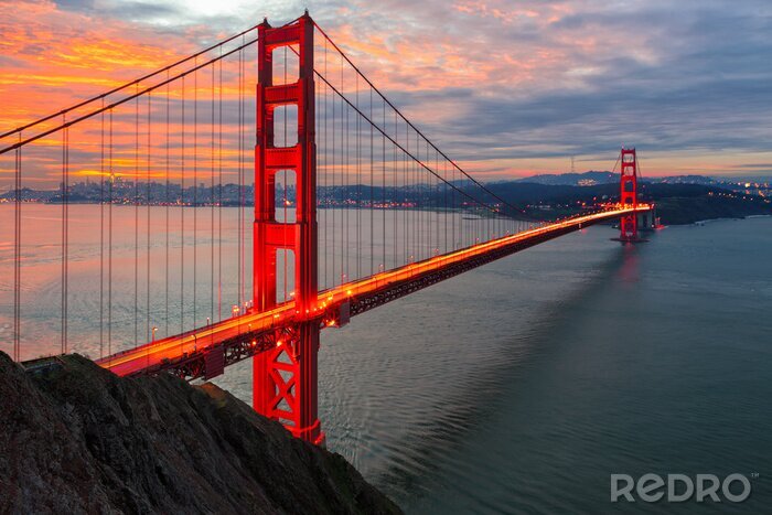Tableau  Pont rouge du Golden Gate