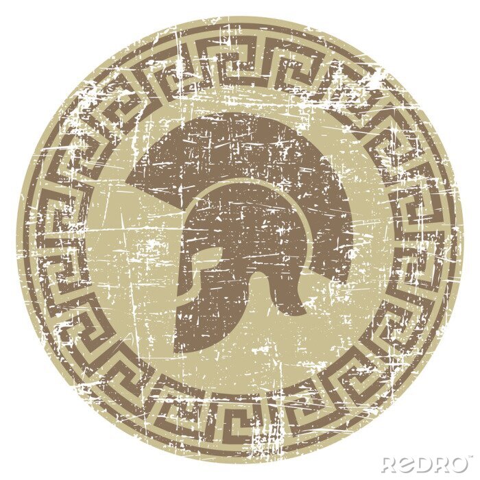 Tableau  Porté, guerrier, icône, grunge, Style