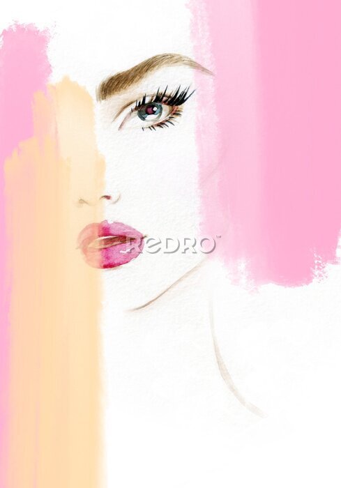 Tableau  Portrait aquarelle accrocheur