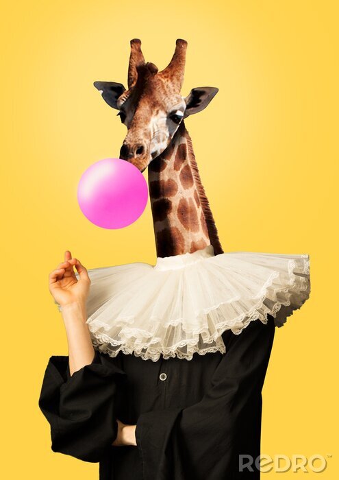Tableau  Portrait magnifique d'une girafe