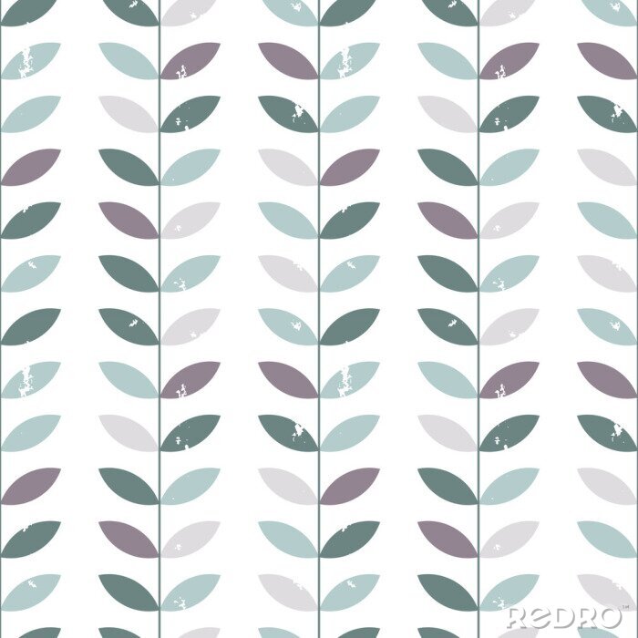 Tableau  Rameaux avec des feuilles discrètes