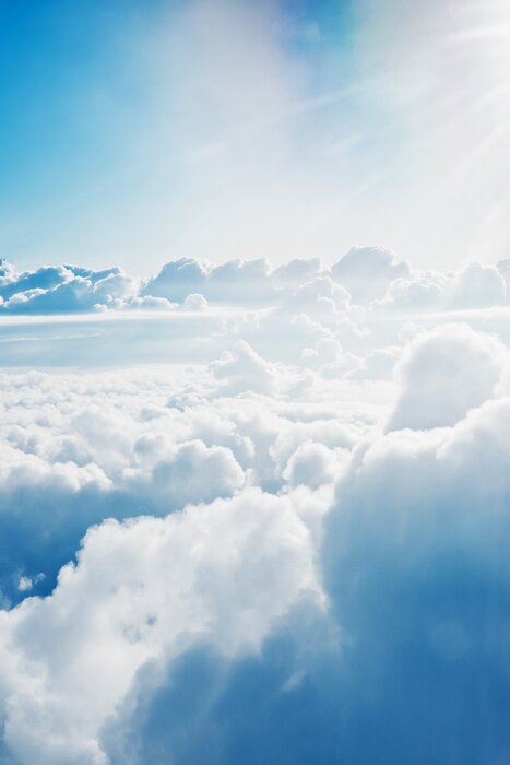 Tableau  Rayons de soleil dans les nuages