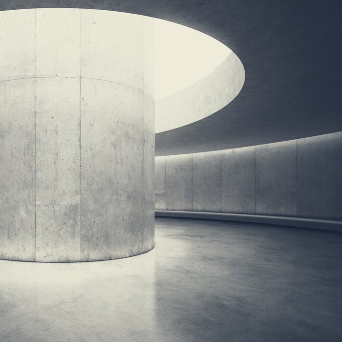 Tableau  Rayons de soleil sur un mur ovale