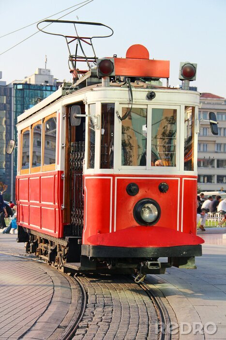 Tableau  Red tram millésime à Istanbul